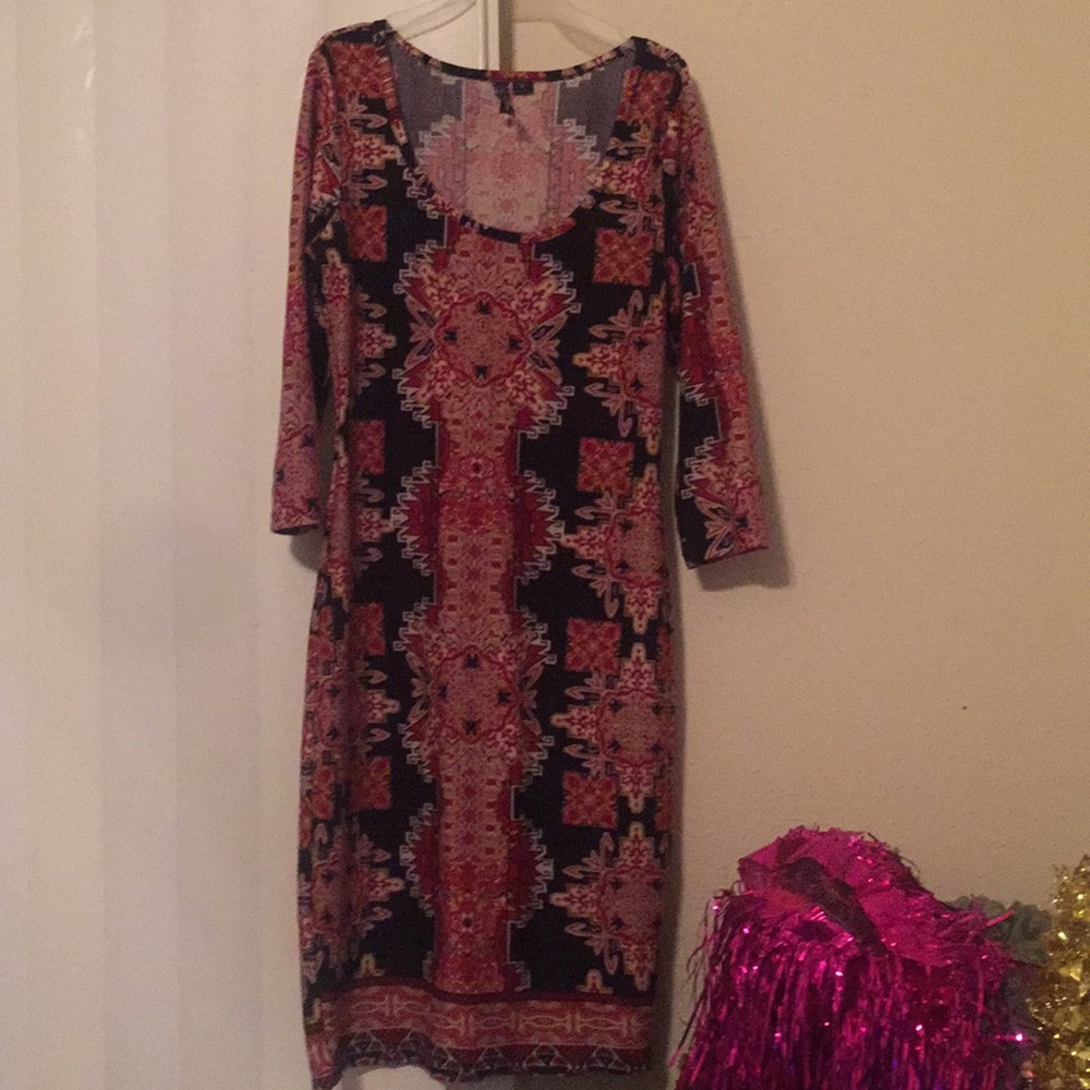 A fitted dress
